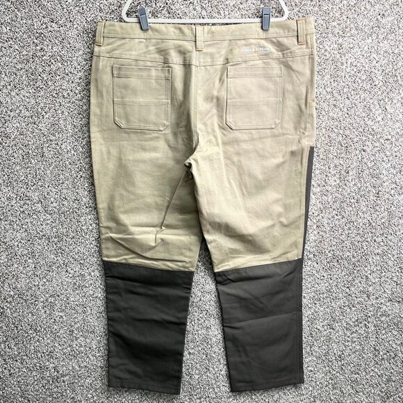 Field & Stream Pants Men's 44x32 Every Hunt Khaki Cotton HydroRepel Hunting Fiel - Picture 5 of 9